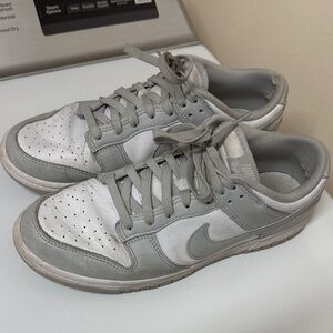 Gray and White Nike Sneakers